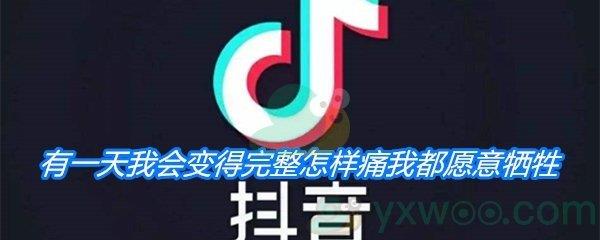 抖音有一天我会变得完整怎样痛我都愿意牺牲是什么歌