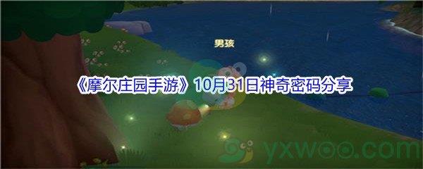 2021摩尔庄园手游10月31日神奇密码分享