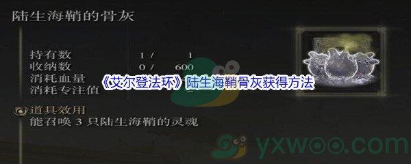 艾尔登法环陆生海鞘骨灰获得方法