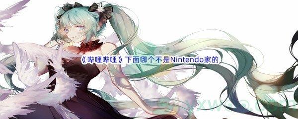 哔哩哔哩下面哪个不是Nintendo家的