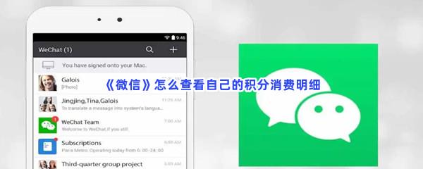 微信怎么查看自己的积分消费明细